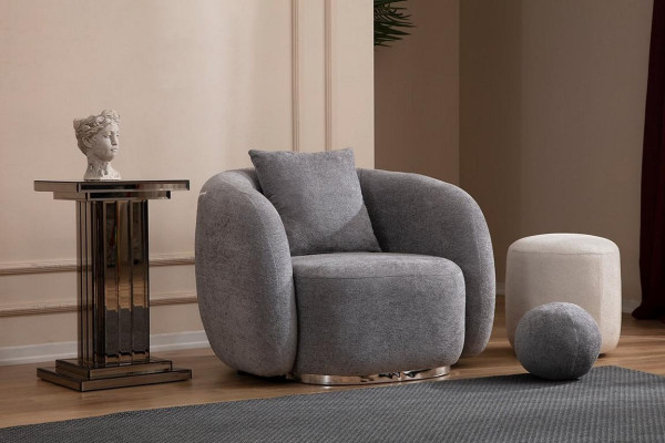 Krēsls Dizaina dīvāns Sofa Sēdētājs Tekstils Lounge klubs Polster Luxury sēdeklis Atslābināšanās