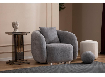 Krēsls Dizaina dīvāns Sofa Sēdētājs Tekstils Lounge klubs Polster Luxury sēdeklis Atslābināšanās