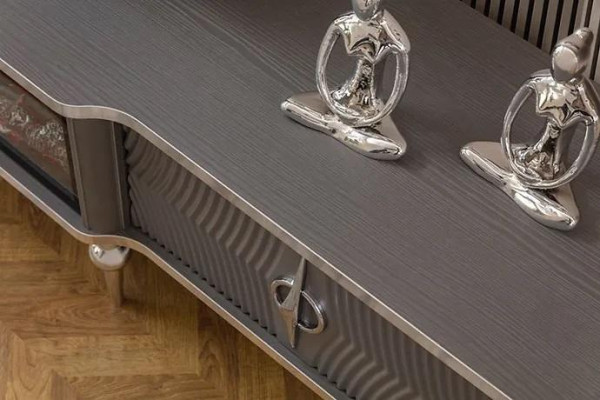 TV stikls Kamīns Metāls Koks MDF šķiedra Luxusmöbel новый Bāls RTV