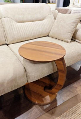 Papildu galds no augstas kvalitātes MDF šķiedra plāksnes brūns dzīvojamais istaba galds