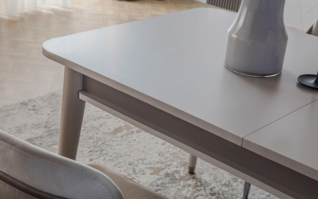 Luksusa izvelkamais galda dizainers Moderni ēdamistabas auduma krēsli