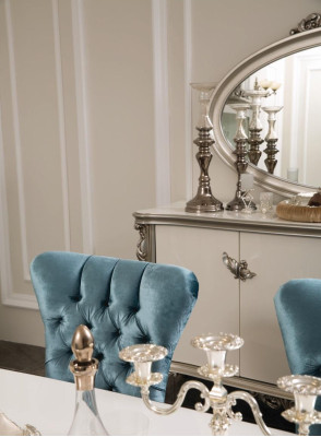 Pilns komplektējums ēdamgalds 6 krēsli ēdamistaba ēdienkarte grupa koks 7 gab. Baroka