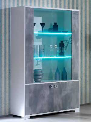 Commode vitrīna Komodes Vitrīnas Kleiderfusion stikls dizains