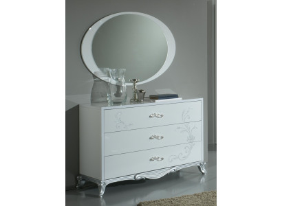 Console table dresser with mirror luxury class furniture set style modern 2 pieces. New