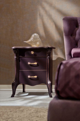 Guļamistabas itāļu mēbeļu komplekts Luxus Chesterfield 6 gab. Masīvkoks