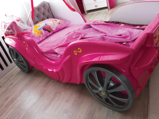 Guļamistaba Bērnu gultiņa Gultas Bērnu istaba Meitene Auto Bērnu mēbeles Rozā