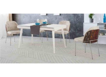 Modernā ēdamgrupa mēbeles ēdamistabas komplekts garnitūra ar sēdvietu ēdamgalds apģērbs 5 gab.