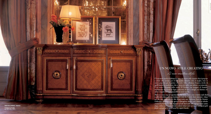  Sideboard Kommode Skapji Komenes Koka Dzīvojamās istabas mēbeles Skapja luksuss Brūns