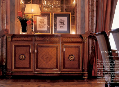  Sideboard Kommode Skapji Komenes Koka Dzīvojamās istabas mēbeles Skapja luksuss Brūns
