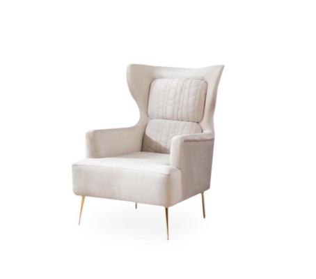 Krēsla 1-vietīgā sofa Ar tekstila audumu Dīvāns Spilvens dizains mēbeles Jauns Balti