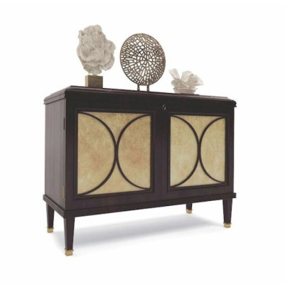 Komoda Sideboard Luksusa skapji Komodes dzīvojamā istaba Koks Brūns Mēbeles