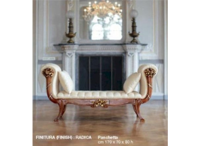 Chaiselounge Gulvāmvietas Chaise auduma dīvāns Baroka luksusa bēša polsteris Brūns