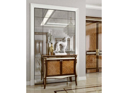 Sideboard Kommode luksusa skapji ir dzīvojamās istabas koka mēbeles brūnā krāsā.