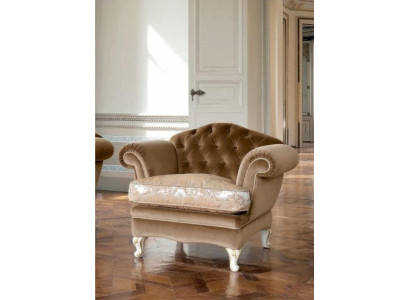 Krēsls Chesterfield Living Brown Polyester Sēžamvieta 1.