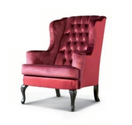 Krēsla Luxus Sitzer Sitz 1 audums Sarkanais Chesterfield dzīvojamā istaba mēbeles