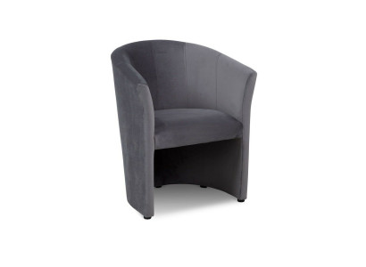 Krēsla Kluba atpūtas zona dizains ķēžu krēsls polster sofa 1-vietīgs televizors melns