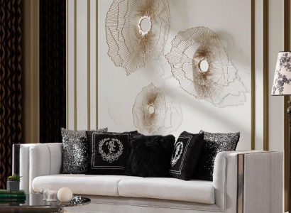 Balts moderns tekstila dīvāns viesistaba 3-vietīgs luksusa mēbeles dīvāns