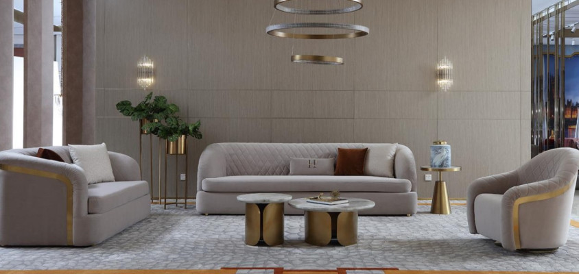 Sofas sēdvietu komplekts ar dizainu, modernas, luksusa un jaunas mīkstās mēbeles grupu 321.