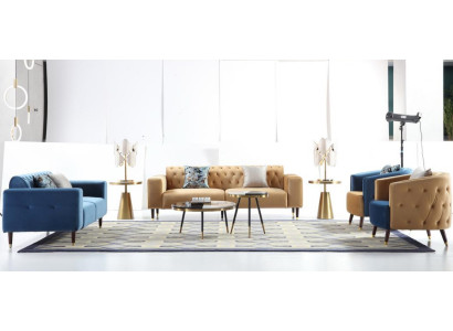 Trīsvietīgā dīvāns Polster Design Sofa Modernas 3-vietīgās dīvānsistabas mēbeles jaunas