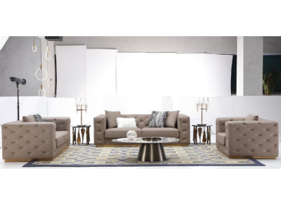 Sofas komplekts 3-vietīgs Moderns dīvāns Mēbeles Viesistaba Dizainera dīvāns Tekstils Jauns
