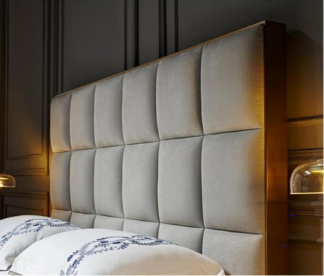 Dizaina gulta guļamistabā gultas tekstils viesnīca luksussēdes audums mēbeles jauns