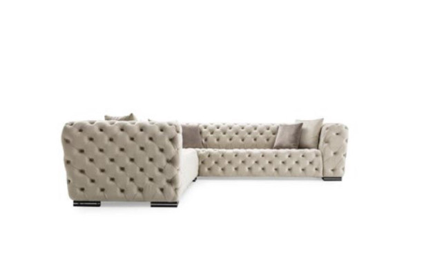 Chesterfield Polstermēbeļu stūra dīvāns Dīvāns Stūra dīvāna komplekts Polster Luxus Stūra dīvāns Jauns