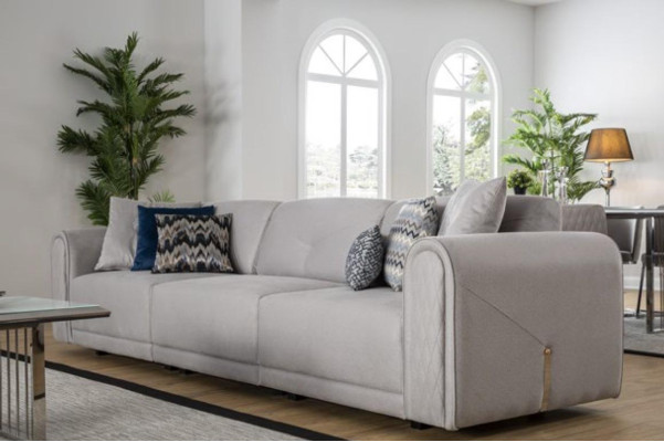 Luksusa dīvāns 4 sēdvietām, auduma, mūsdienīgs dizains, dīvāni, pārklāti dīvāni