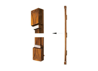 Klasiskais pīlāru noslēguma teikums skapja sistēmai SE-st-A-N pīlārs