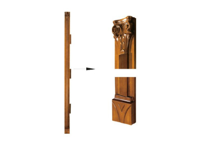 Klasiska pīlāra noslēguma frāze skapjiem Plauktu sistēmai SE-st-B-N pīlārs