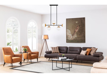 Sofas komplekts 421 sēdvietas dīvāns polster mēbeles dzīvojamais istabas ainavu galdi.