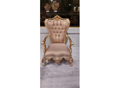 Beiger Chesterfield krēsla antīkais stils krēsli ar roku balstiem baroka un rokoka stilā mēbeles