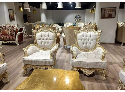 Chesterfield krēsls Ser Garnitur 1+1 vietām Dīvāns Spilvens Mēbeles Iekārtojums