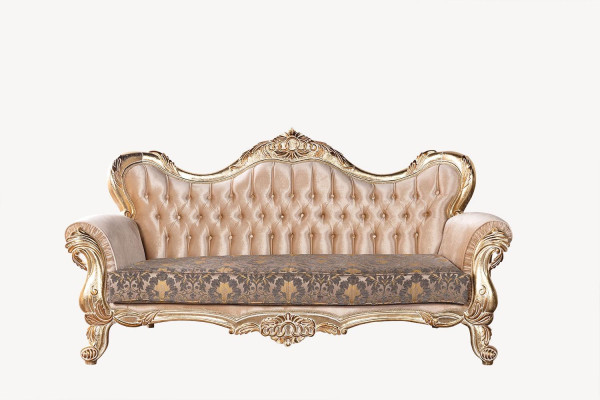 Chesterfield baroka trīsvietu dīvāns mēbeles dīvāns audums zelts dīvāns