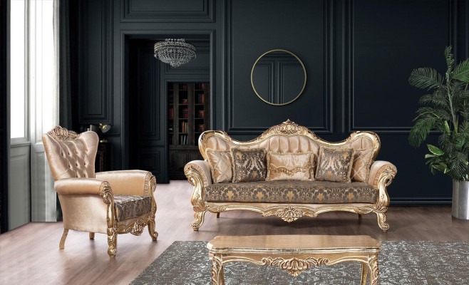 Chesterfield dīvāngarnitūra dīvāns piederumi Mēbeles Barokks Rokoko Galda komplekts 3 gabali