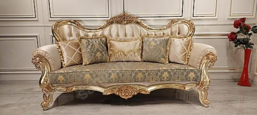 Chesterfield dīvāngarnitūra dīvāns piederumi Mēbeles Barokks Rokoko Galda komplekts 3 gabali