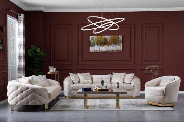 Ovaļa dīvāns Trīsvietīgs dīvāns Mēbeles Dīvāns Iekārtojums Dzīvojamā istaba Dīvāni