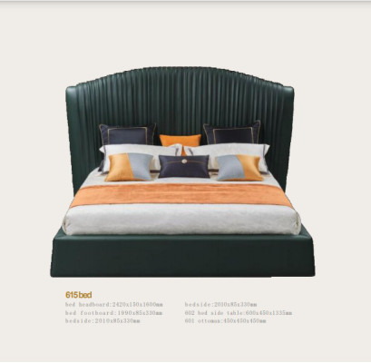 Gulta Pildspalvji dizains Luksusa divguļamie gultas Bežs 180x200 Guļamistabā Audums Viesnīca