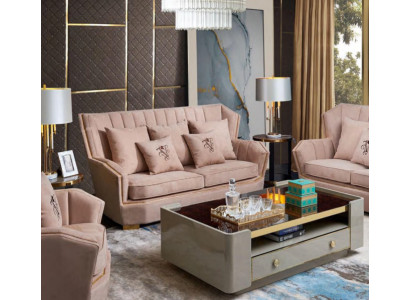 dzīvojamā istaba Dīvāns Piesēja Garnitūra 3-vietīgs Dīvāns 3-vietīgs Dīdamais Dīvāns Stoffsofa Mēbeles