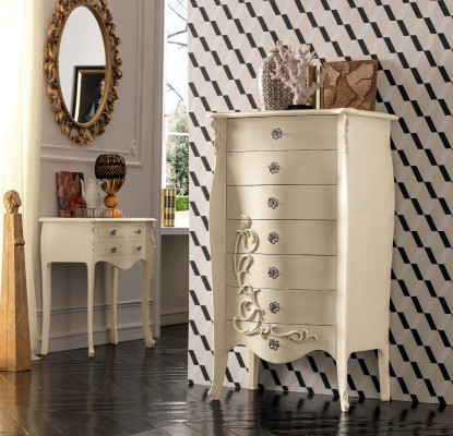 Komoda luksusa skapis Art Deco stilā Komodes Itālijas luksusa mēbeles