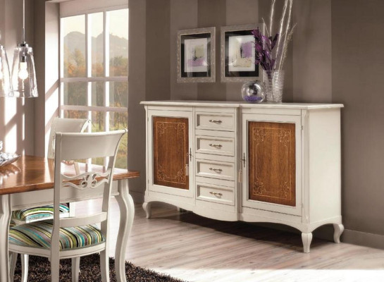 Kumode Sideboard plaukts skapis plaukti masīvkoks mēbeles no Itālijas skapji