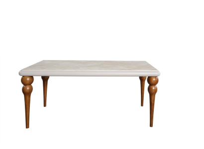 Marmora izskata ēdamistabas galdi Mēbeles Virtuves ēdamstaba galdi 180x94 cm