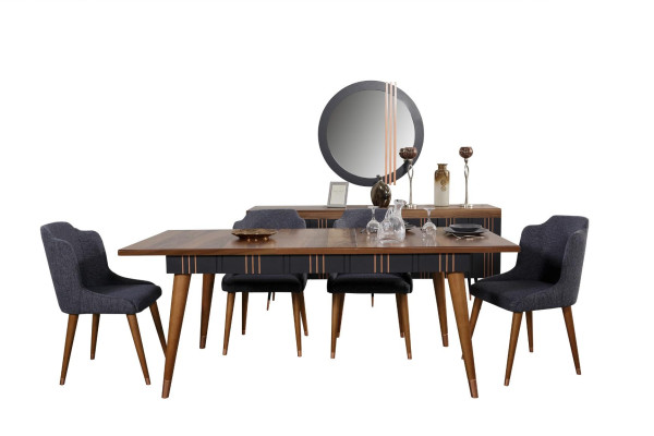 Galds ēdamgalds koksnes galdi stils Mēbeles Itāļu dizains 160 x 90 koka galdi