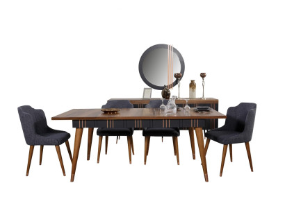 Galds ēdamgalds koksnes galdi stils Mēbeles Itāļu dizains 160 x 90 koka galdi
