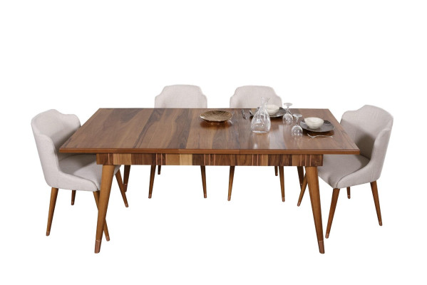 Ēdamgalds Koka galdi Stils Mēbeles Galdi Itāļu luksuss 160 x 90 Koka galdi