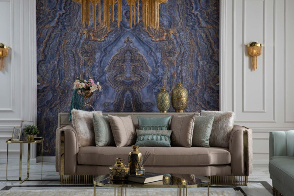 Dizaina trīsvietīgā dīvāna polsterīs 232cm dīvāns Dīvāni Mēbeles Lielais xxl dzīvojamais istabas sēžamvietas