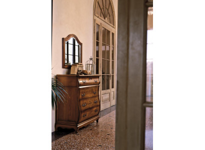 Komoda Sideboard Skapis Koks Itāļu Mēbeles Masīvs Spogulis 2 gab.