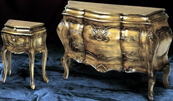 Komodastieņi Koks Itāļu stils Mēbeles Greznas kumodes Baroka stila "Sideboard" Itālijā Jaunas