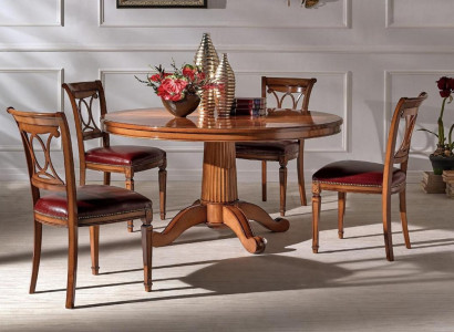 Apļi tāfeles mēbeles Vecmiesnieku stilā Itālijas ēdamgalzes koka galdi