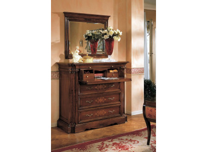 Sideboard galdiņš koksnes komoda ar 4 šūpaļiem plauktiem-skapīts skapīš šafrāns jauns