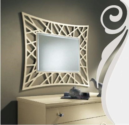 Spoguļa galds Kokam Moderns sienas spogulis Mēbeles Spieglein dizains 90x90 Jauns